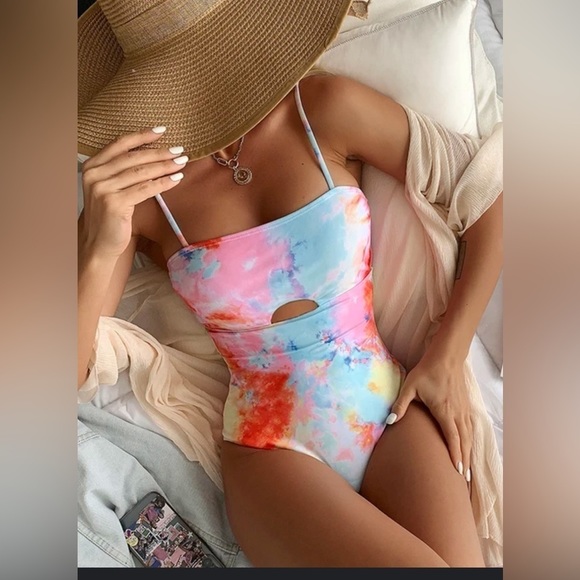 NWOT Large Sz 12 Monokini one piece suit Item# 1F - Picture 1 of 6